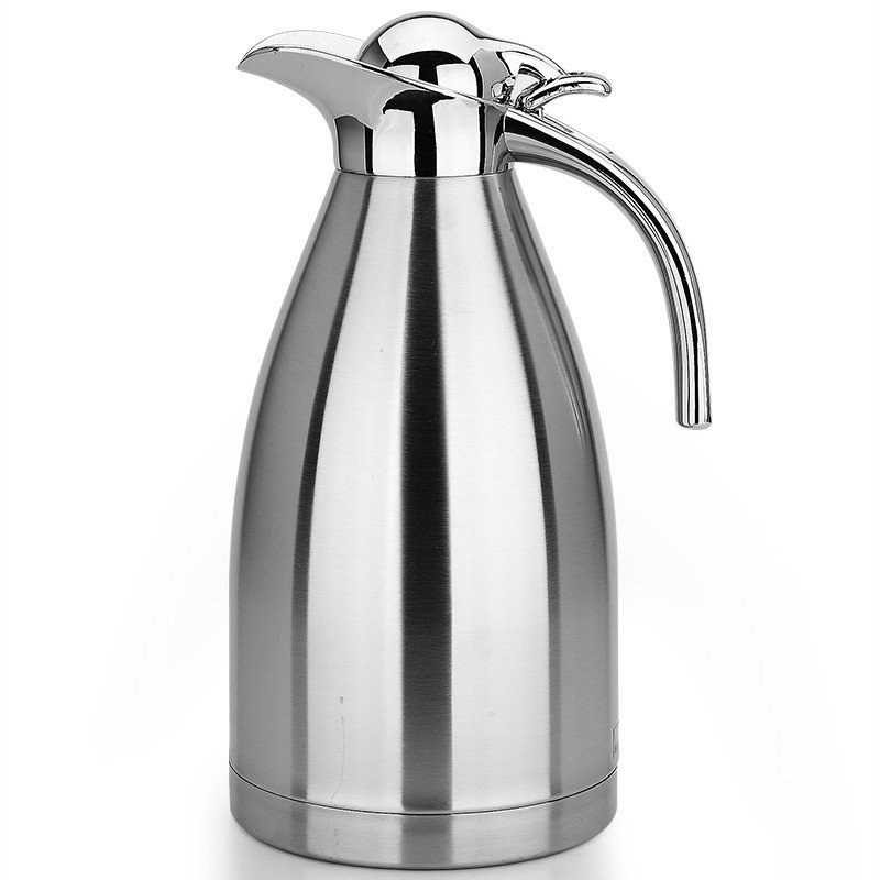 美厨（maxcook）保温壶 不锈钢真空热水壶保温瓶2L 本色银MCH-478【双层真空】
