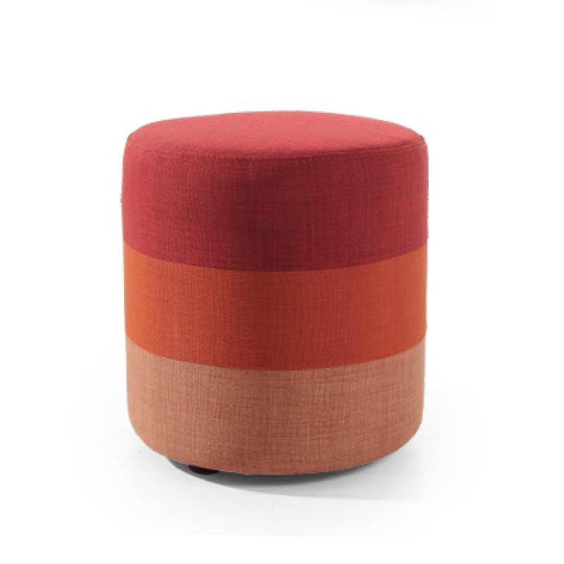尚越 现代简约布艺可拆洗沙发实木换鞋凳梳妆创意小矮坐墩凳子 深浅红色