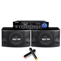 先科卡拉OK套装音箱 10寸KTV音响家用K歌卡