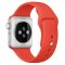 Apple Watch Sport 智能手表(38毫米银色铝金属表壳搭配橙色运动型表带 MLCF2CH/A)