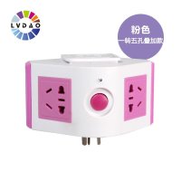 绿导 接线板 创意叠加多用插座 USB充电插座 多功能立式插排电源接线板 一转五孔叠加层【报价大全、价格、商铺】-苏宁易购开放平台