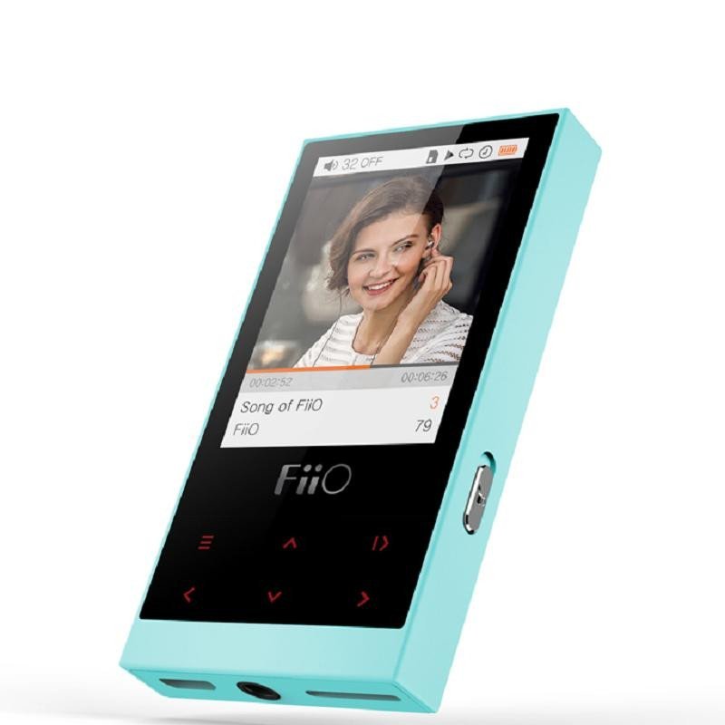 飞傲/Fiio HIFI音乐播放器M3 便携MP3配耳塞青色 无损