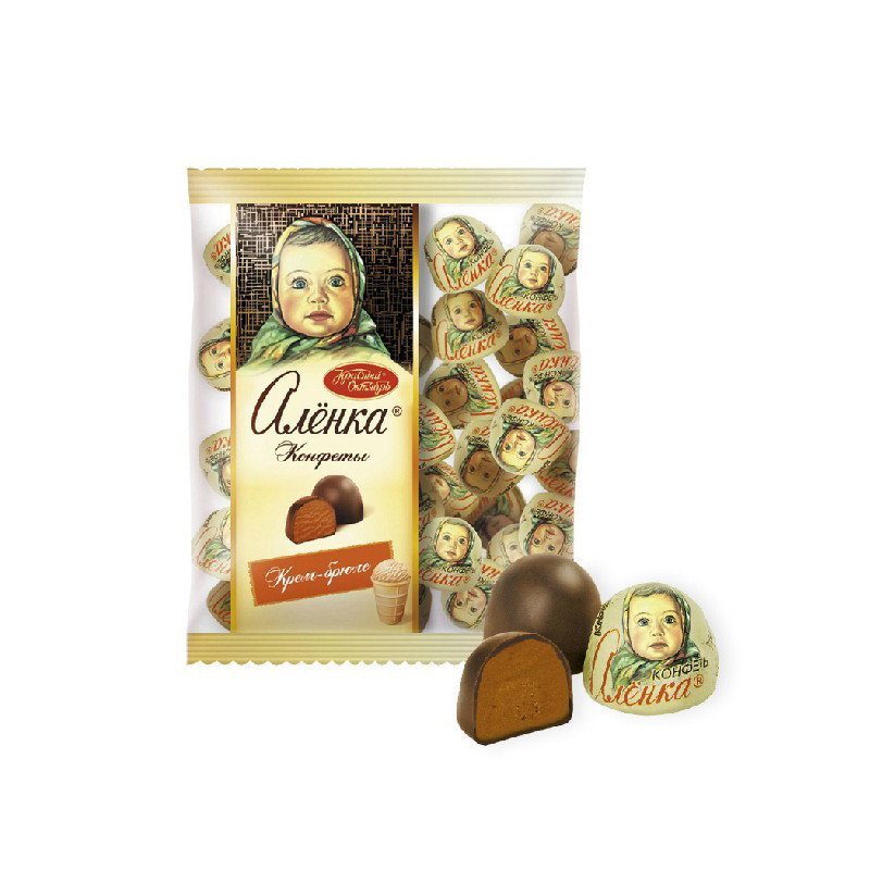 俄罗斯爱莲巧布丁夹心巧克力半球糖 250g 进口