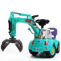 恒泰挖掘机玩具工程车挖土机可坐可骑学步送沙