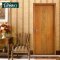 财到100%真芯实木复合门 现代中式室内门 烤漆卧室门 玫瑰之约 拉丝象牙白1#