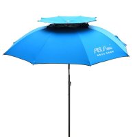 爱森 钓伞万向钓鱼伞防晒垂钓伞 蓝色1.8米【报