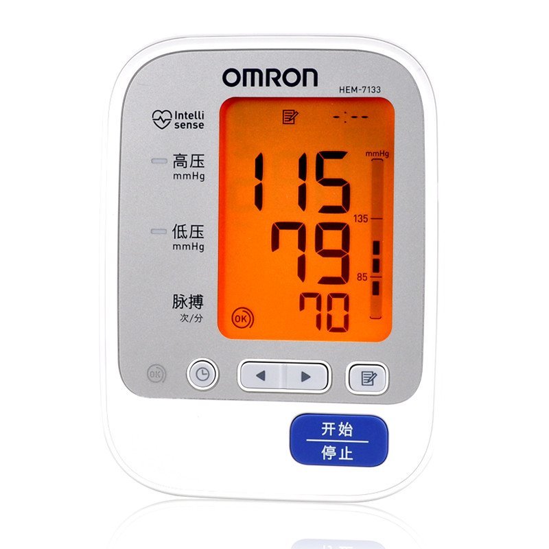欧姆龙电子血压计家用上臂式血压仪器HEM-7
