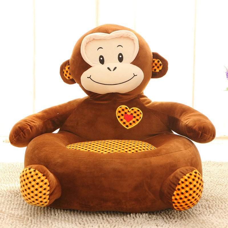 卡通儿童懒人沙发长颈鹿小熊狗猴子青蛙恐龙大象动物懒人沙发毛绒玩具