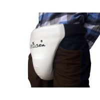 Ruaisen跆拳道白护裆 实战格斗护具 散打黑护