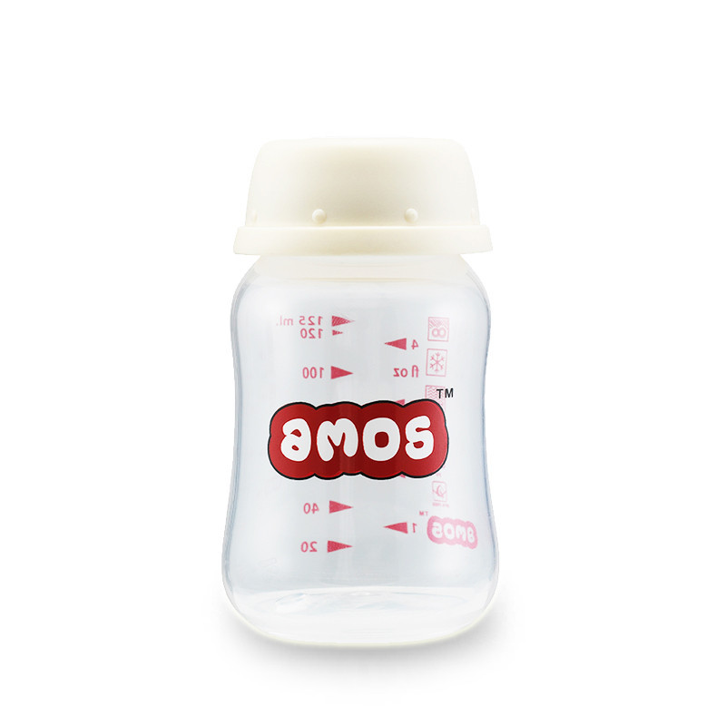 AMOS标准口径储奶瓶\/母乳储存瓶-125ml-4个