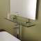 AC银晶超清无框卫浴梳妆镜洗手间卫生间镜壁挂浴室镜子 带置物架 其他 65x85CM