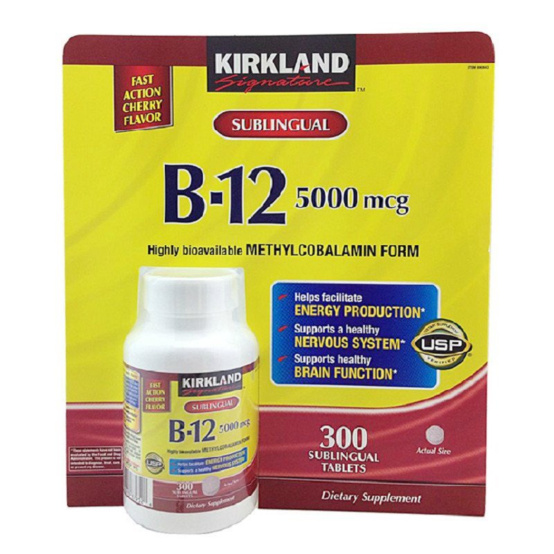 列】Kirkland Vitamin B12 5000mcg*300粒 舌下