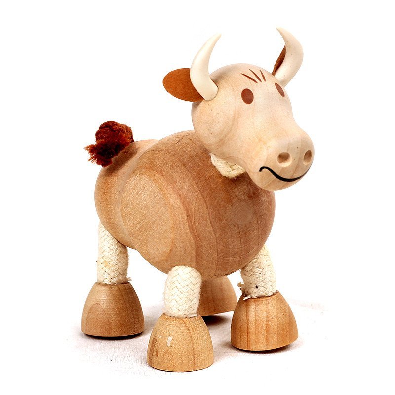 手工关节可动仿真木偶玩具 通用 憨厚的牛 贝乐