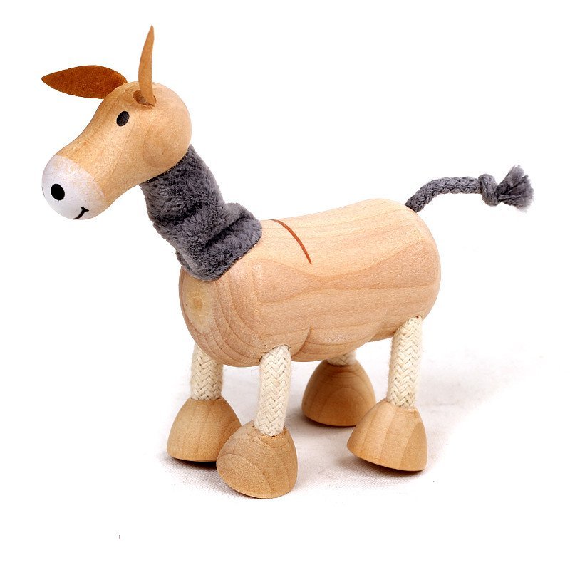 手工关节可动仿真木偶玩具 通用 最像马的驴 贝