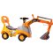 百邦溜溜车玩具车带音乐挖掘机儿童益智早教加大版滑行车 橙色