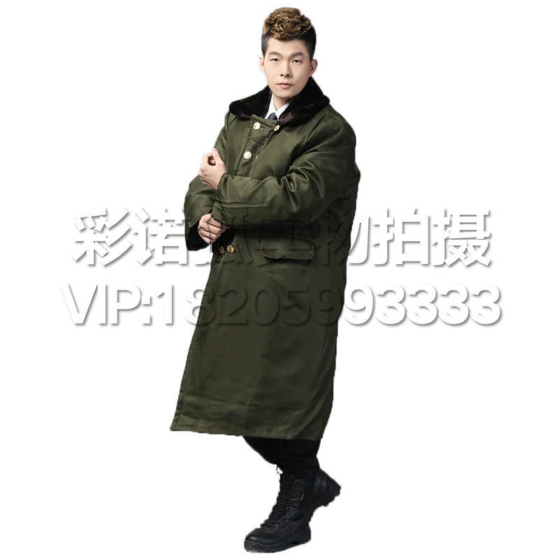 【尤萨系列】老式军大衣男款加厚防寒棉服用作