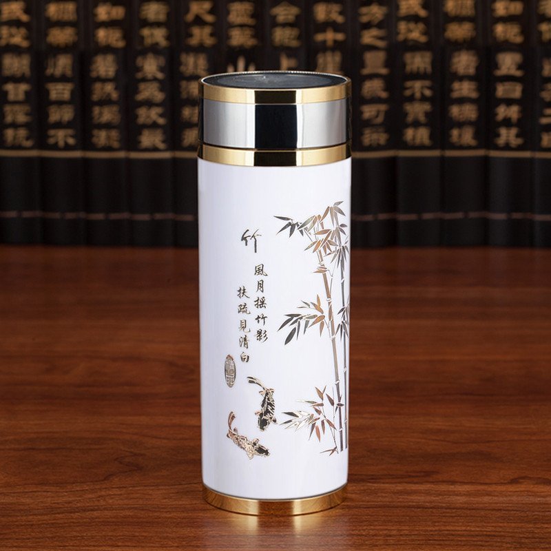 【顺丰包邮】鑫龙运 银水杯 骨瓷银杯 S999银