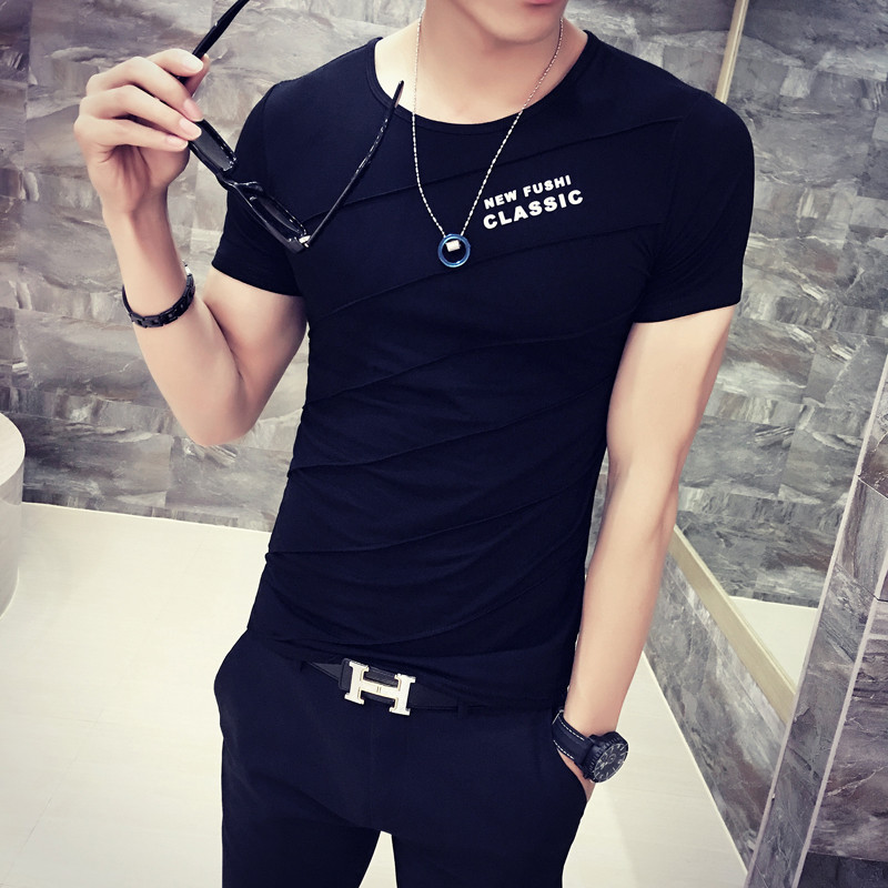 RAASTA 新款硬汉风英文字母男士短袖T恤潮T