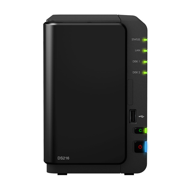 群晖(Synology)DS216+ 2盘位 双核CPU NAS网