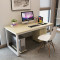 迈亚家具 台式电脑桌简易书桌子简约办公桌家用写字桌可定制台式简易电脑桌 白腿+黑色面（1.2米单桌）