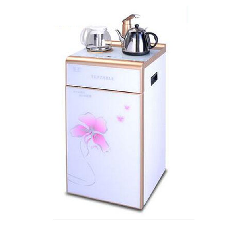 欧伦萨 饮水机多功能小型茶吧机家用开水机电热水壶办公室立式饮水机 节能饮水机471 白色