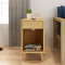 择木宜居 床头柜 简约现代床头柜 实木脚 简易储物柜 卧室收纳小柜子 红橡木色床头柜一个