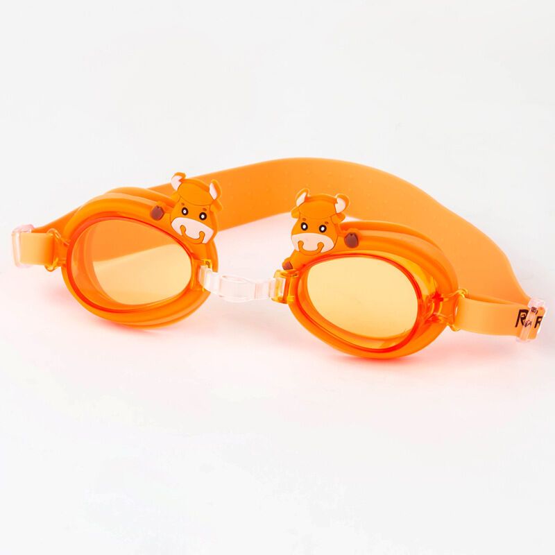 欧伦萨 十二生肖泳镜 橙色牛 游泳用品 1