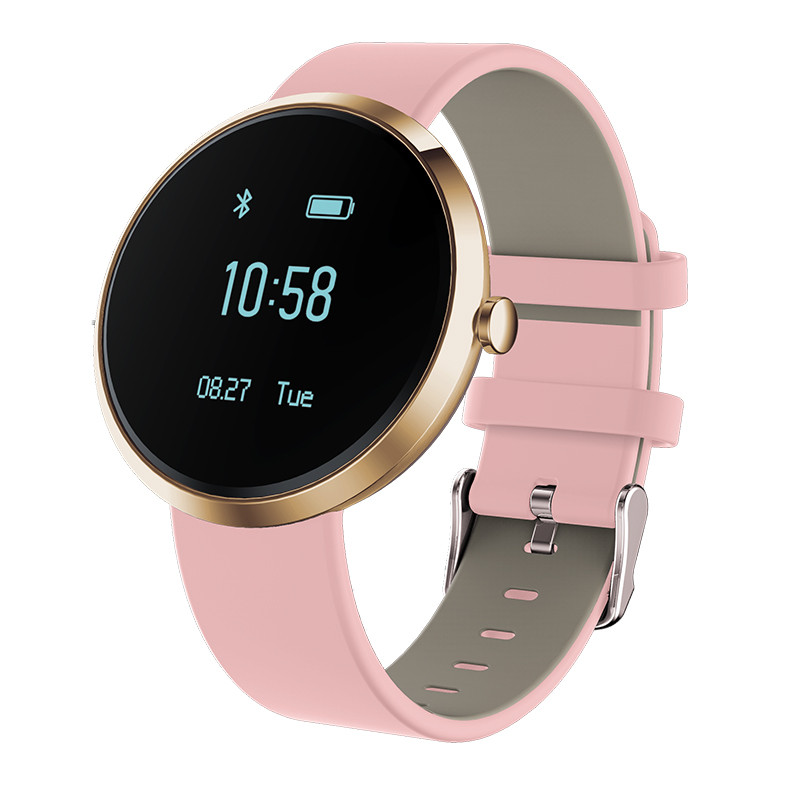 舞爱(5i) V06 智能手环手表测心率血压轻薄牛皮