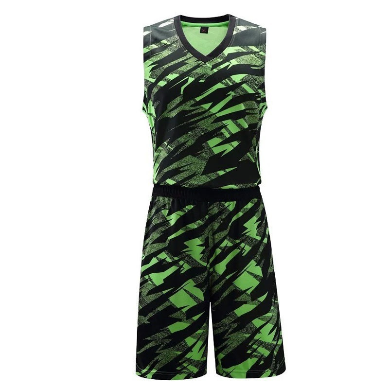 百诺达 2016新款夏季男篮球服迷彩篮球服套装