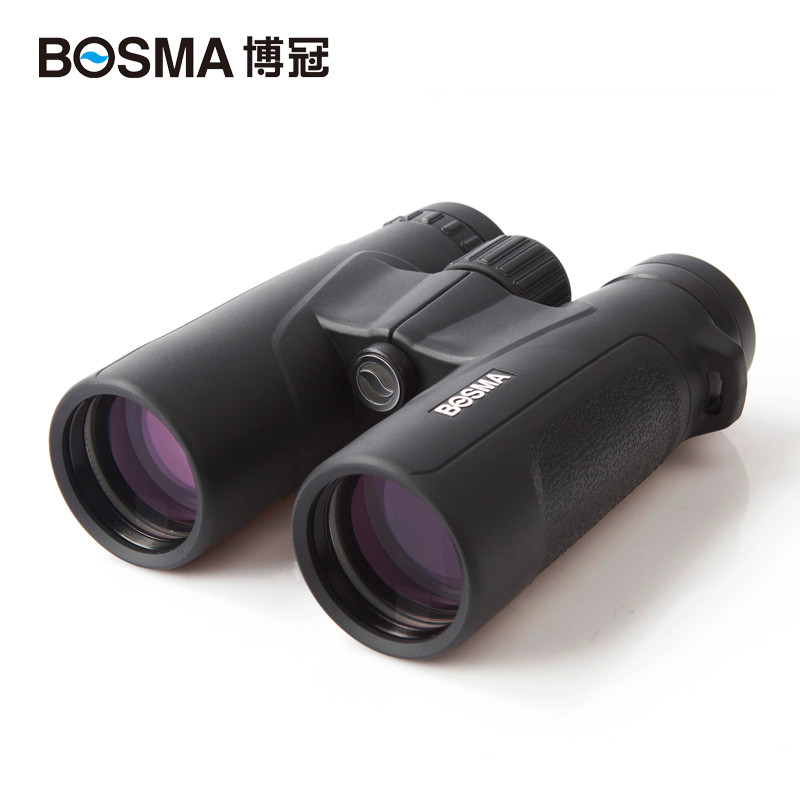博冠乐见8x42 高清稳定便携式双筒望远镜 金属望远镜观看比赛旅游望远镜 黑色