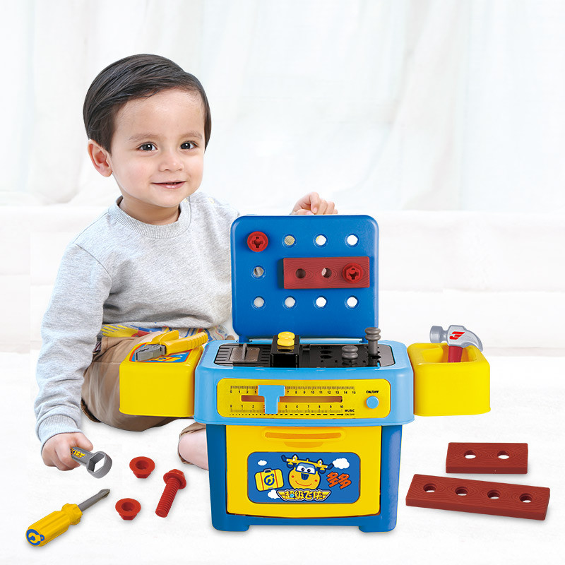 澳贝 （AUBY） 多多工具台 婴幼儿童宝宝3-6岁男孩 多种玩法仿真体验工具箱玩具过家家塑料玩具3-6岁 466201
