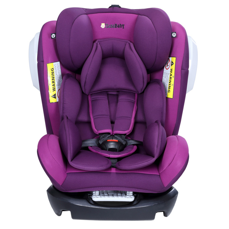 英国zazababy儿童安全座椅 车载车用座椅0-12岁 带ISOfix硬接口 紫色