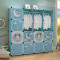 【苏宁自营】 迪士尼 酷漫居 儿童家具 简易衣柜 组合储物柜 米奇款 10格3挂