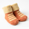 保暖毛圈袜婴幼儿童加厚袜子新生儿纯棉袜子宝宝0-1-3岁儿童松口 0-1岁 红色横条