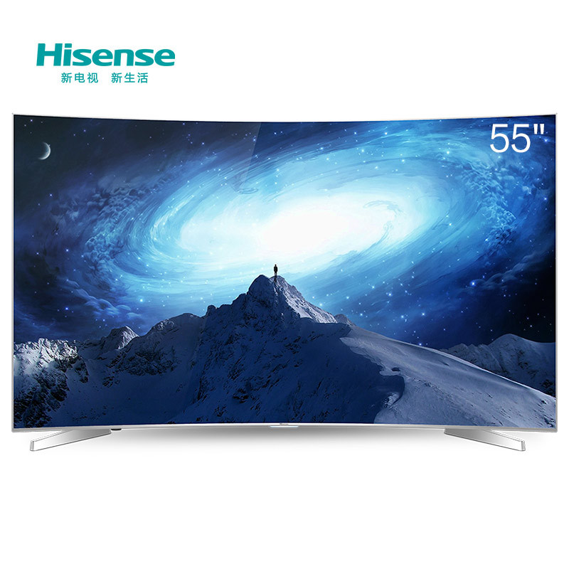 海信（Hisense） LED55EC780UC 55吋 曲面4K液晶智能电视机 超薄曲面 大屏体验 （灰色）