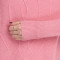 恒源祥2017新款女士纯羊毛衫修身纯色针织衫长袖圆领套头衫上衣女 L/165 5号粉色