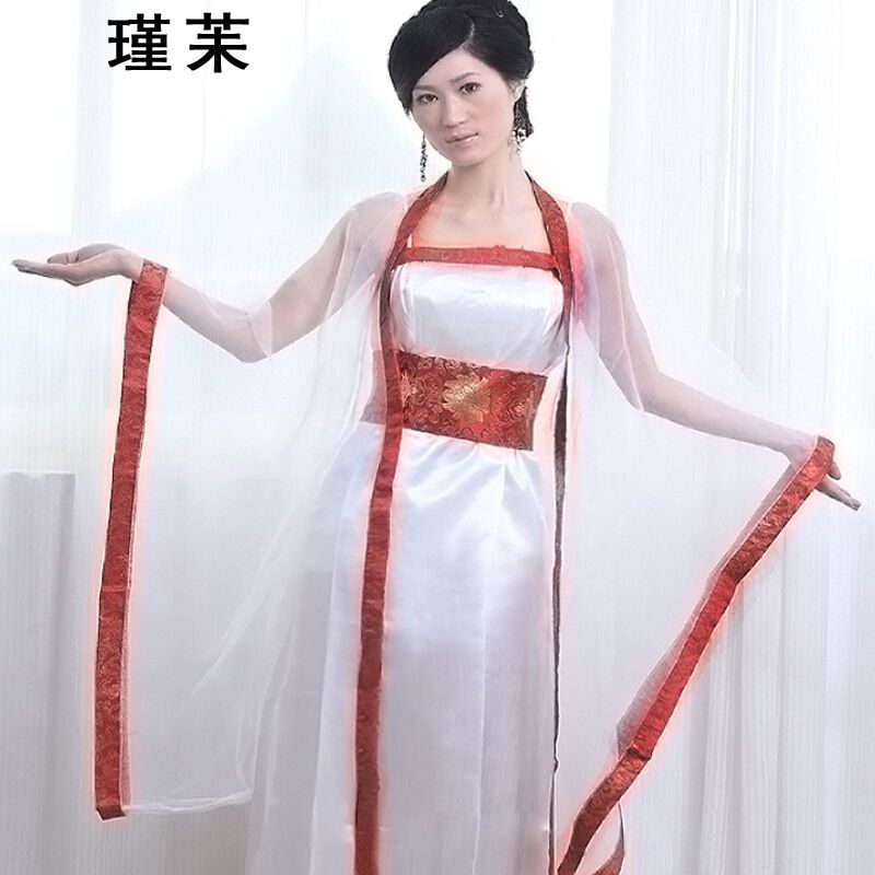 瑾苿古装唐装汉服多色七仙女舞蹈服民族古风广