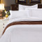 酒店宾馆床上用品四件套全棉贡缎防雨布白色居家客房床单被套枕套 40支防雨布被套 1.2m床