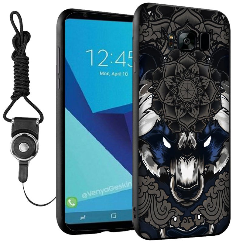 三星s8plus手机壳磨砂硅胶保护套女款个性男挂