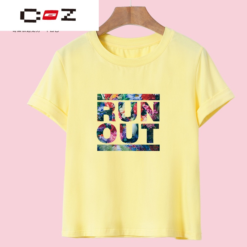 CZ潮流品牌T恤女夏季短袖上衣修身韩版卡通小