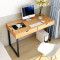 淮木（HUAIMU）电脑桌简约现代办公桌单人电脑桌家用台式桌子写字台 100cm黄梨木色