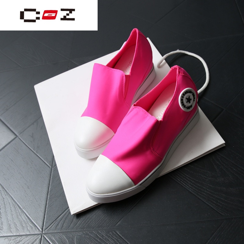 CZ潮流品牌XZ528 荧光乐福鞋2017春季新款女