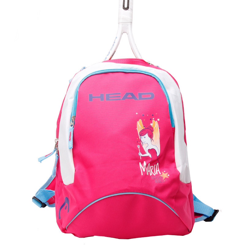 包邮 海德 HEAD 1-2只装网球羽毛球两用双肩包 背包 新款 小仙女儿童背包玫红色