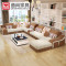 曲尚（Qushang）沙发 布艺沙发 客厅家具 简约现代沙发 豪华版六件套+送茶几