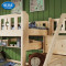 酷漫居松木儿童家具 实木梯柜儿童床高低床子母床 多功能组合床上下床梯柜实木上下床（不含拖箱、置物架） 可拆分梯柜双层床 1.2m*1.9m