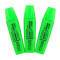 晨光(M&G)2150大容量荧光笔醒目标记笔多彩荧光笔 记号笔 无味彩色笔 学生用彩色涂鸦笔粗划重点背书神器做笔记专用 绿色【12支】