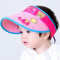 贝迪牛儿童帽子男女婴幼空顶大檐遮阳鸭舌帽 2岁-12岁 粉色小象大檐空顶帽