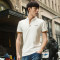 韦斯普 POLO衫男短袖2017新款韩版修身翻领T恤男装保罗衫D5 白色17605 M码