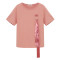 毛菇小象纯棉t恤女夏季2017新款宽松显瘦个性原宿BF风时尚短袖上衣 S 粉红色