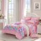 水星家纺 全棉印花床上四件套 潋滟芬芳 纯棉花卉被套 2016新品 1.5m（5英尺）床 潋滟芬芳-粉色